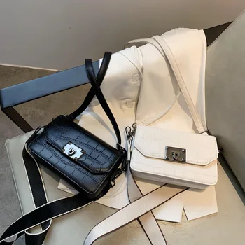

Online Celebrity New Arrival Women's Small Bag 2020 Summer New Style chao yang Gas Simple shi tou wen Shoulder Square Sling Bag
