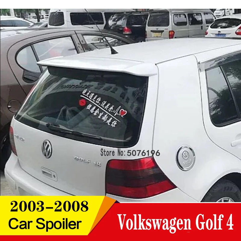 

For Volkswagen GOLF 4 Spoiler 2003-2008 High Quality ABS Material Car Rear Wing Primer Color Rear Spoiler modified