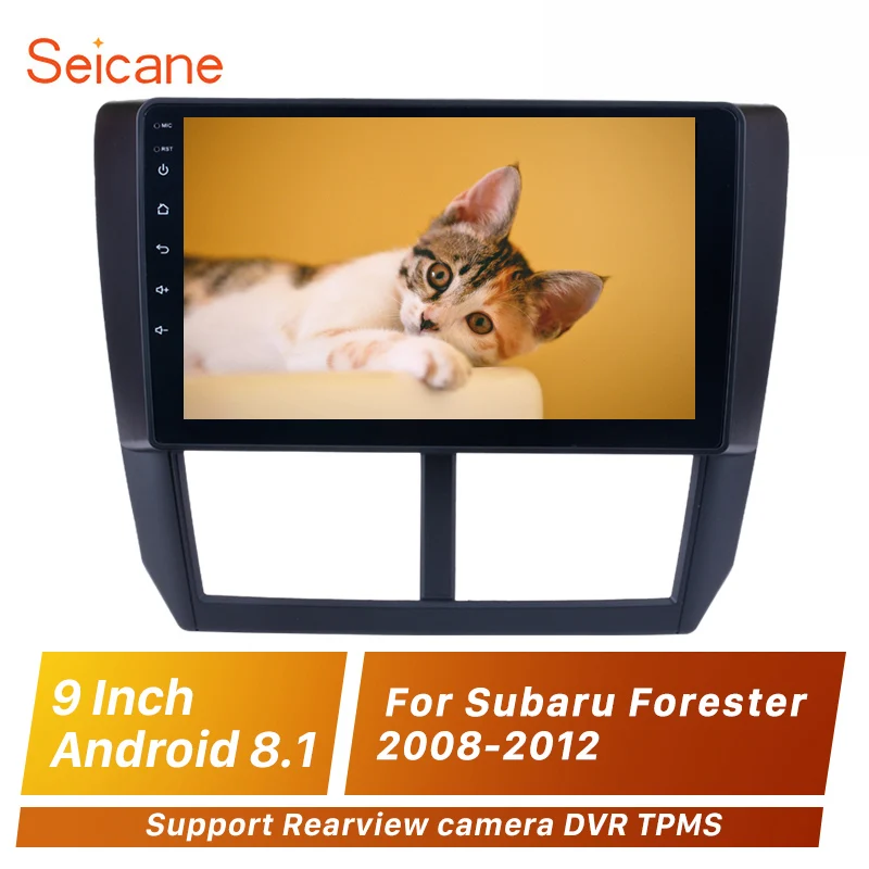 Автомобильный мультимедийный плеер Seicane 2DIN Android 9 1 дюймов для Subaru Forester 2008 2009 2010 2011