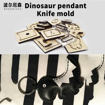 

Wooden Die Cutting Diy 2020Dinosaur key ring birthday present Dies Fille Scrapbooking Suitable For Die-cutting Machines