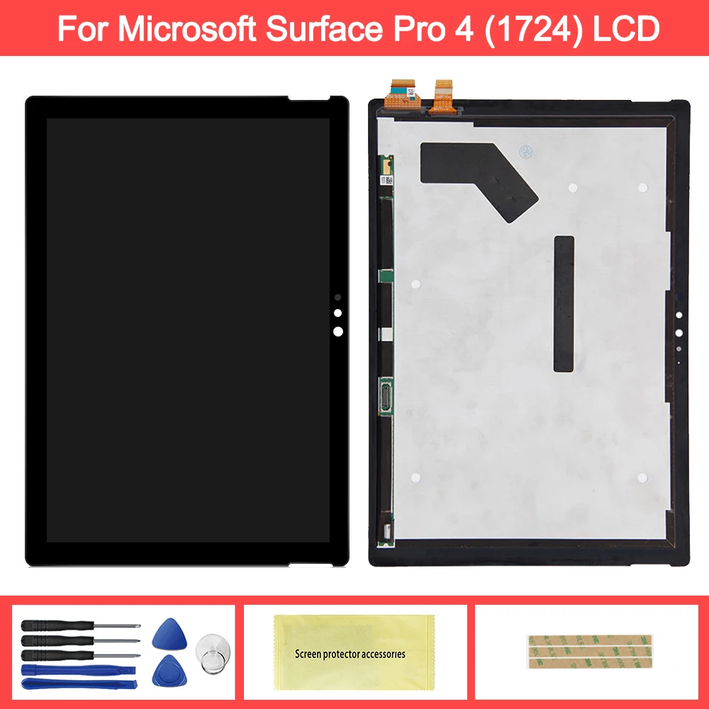 

Display For MicroSoft Surface Pro 4 1724 LCD Display Touch Screen Digitizer Assembly Replacement For Microsoft Pro 4 lcd screen