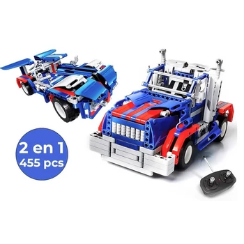 

Kit Construction 2 in 1-Truck and Car Racing-455 PCS