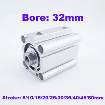 

CQ2B/CDQ2B with magnet bore 32mm stroke 5/10/15/20/25/30/35/40/45/50mm Double Acting single rod compact air actuated cylinders