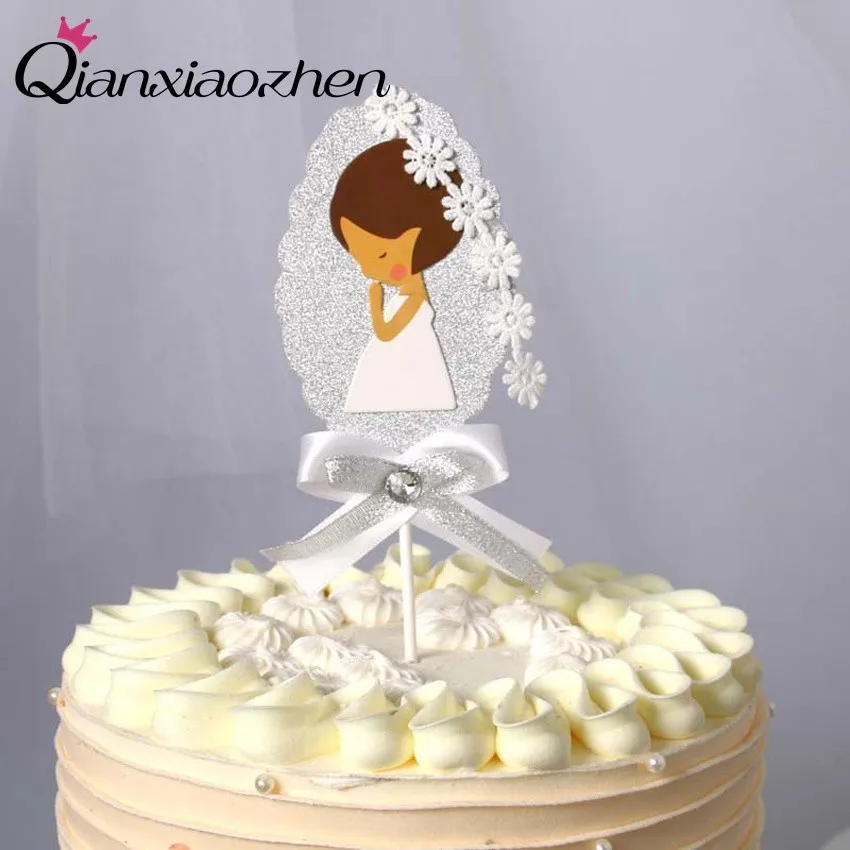 Qianxiaozhen Girl Happy Birthday Cake Topper Party Decoration Decorations Kids Supplies | Дом и сад