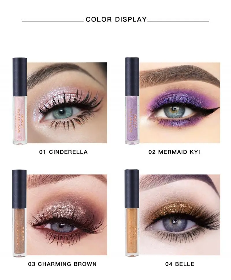 10 Colors/lot Liquid Pigment Eyeshadow Glitter Shimmer Eyeshadow Metallic Diamond Pearlescent Eye Shadow Eye Cosmetics TSLM1 10 Colors/lot Liquid Pigment Eyeshadow Glitter Shimmer Eyeshadow Metallic Diamond Pearlescent Eye Shadow Eye Cosmetics TSLM1