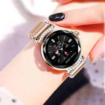 

New Beautiful H2 smart bracelet continuous heart rate detection IP67 waterproof female physiological reminder magnetic strap