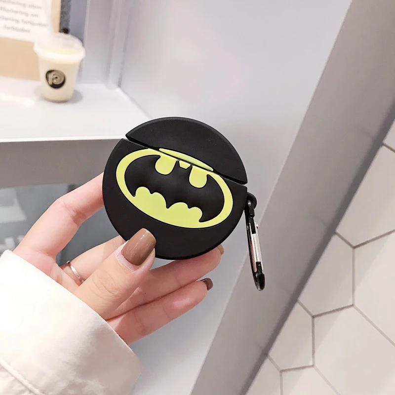 Earphone Case For Apple AirPods Cute 3D fresh Avocado Silicone Protective Cover for Air Pods Bluetooth Headphone Anti-lost hook - Цвет: 23