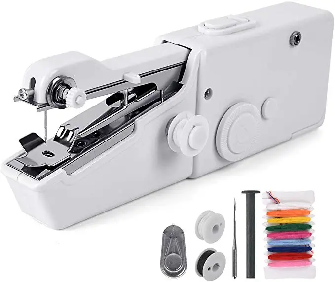 

Mini Handheld Sewing Machine, Cordless Handheld Electric Sewing Machine Quick Handy Stitch for Home or Travel