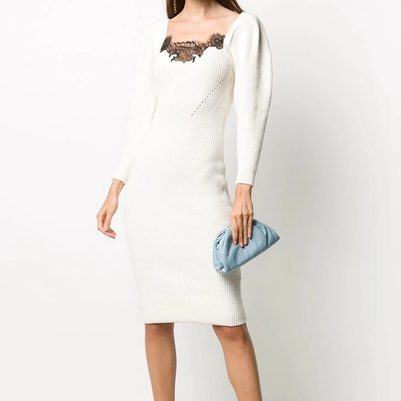 2020 Autumn Winter Women Vintage Thick Knitted