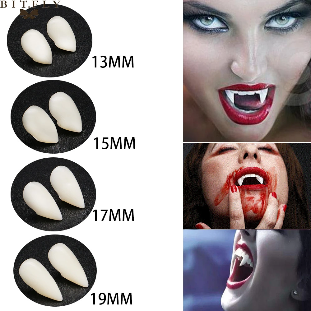 Th Vampire Teeth Fangs, Fake Dentures Horror Decoration Prop Halloween