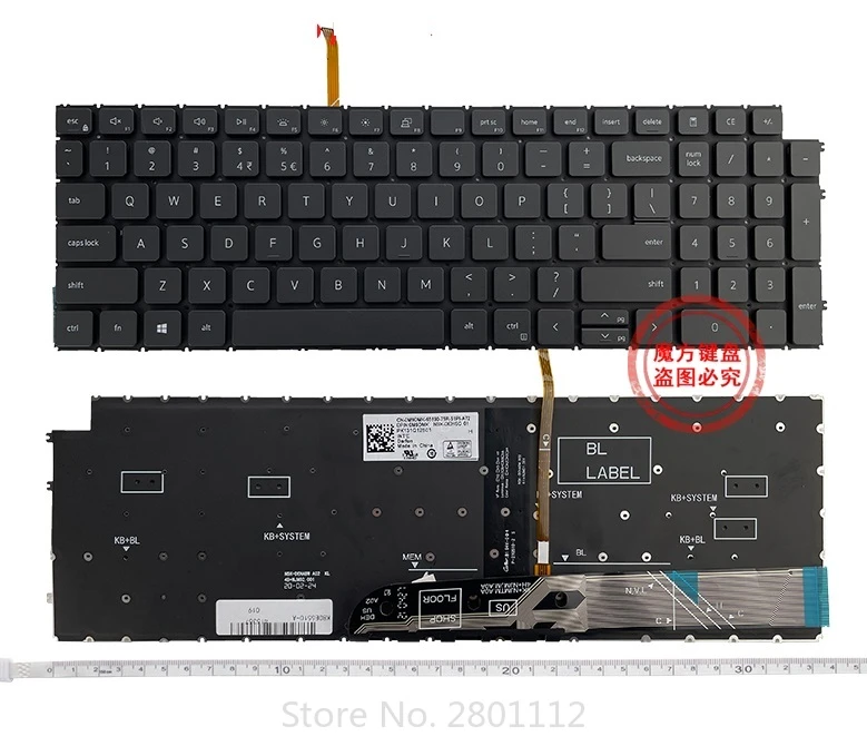 New Laptop US Keyboard with Backlight for DELL 3511 3515 Inspiron 15