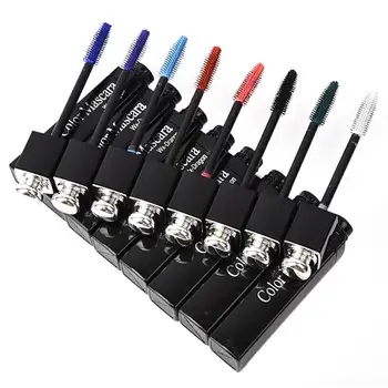 

Color Mascara Waterproof Fast Dry Eyelashes Curling Lengthening Makeup Eye Lashes Blue Red Purple Black White Ink Mascara TSLM1