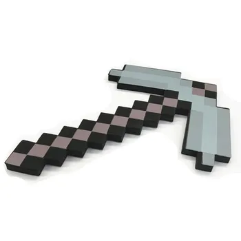 

9minecraftinglys design Size 45cm Blue Diamond Sword Soft EVA foam toys sword Gray Pickaxe For Children children toys foam sheet