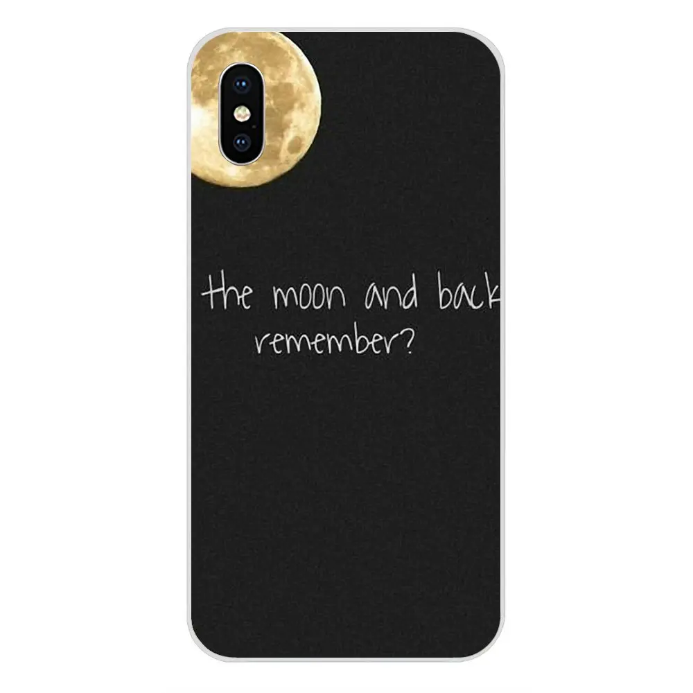 Для samsung Galaxy Note 5 8 9 S3 S4 S5 S6 S7 S8 S9 S10 5G mini Edge Plus Lite мягкий I Love You To The Moon And Back - Цвет: as picture