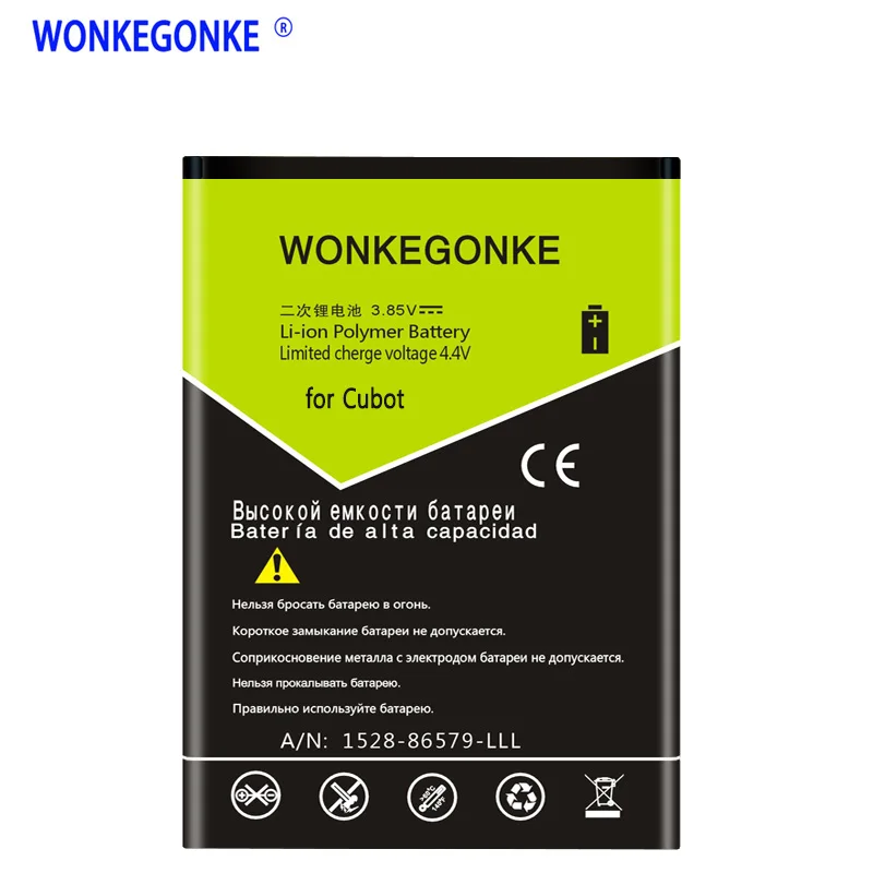Аккумулятор WONKEGONKE для Cubot J3 pro R11 C5 Nova X18 Manito Rainbow Note plus NOTE S X15 MAX C11 pro|Аккумуляторы