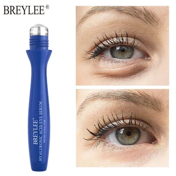 

BREYLEE Hyaluronic Acid Eye Serum Anti-Puffiness Remove Eye Bag Moisturizer Eye Massage Roller AntiWrinkle Eye Essence Skin Care