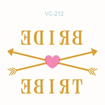 10pcs,Environmental protection, waterproof, hot-stamped, permanent tattoo stickers, single party couples tattoo stickers - Цвет: see chart