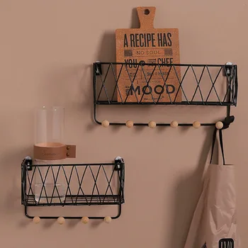 

Over Kitchen Cabinet Door Storage Basket Rack Undershelf Hang Organiser for Home Bedroom LKS99