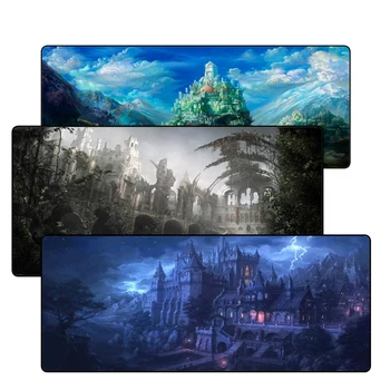 

Free Shipping Fantasy mouse pad gamer 900x400mm Notbook mouse mat large Lock Edge gaming mousepad PC desk padmouse