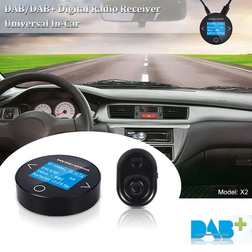 DTR-162 автомобильный DAB/DAB + приемник и fm-передатчик беспроводной пульт