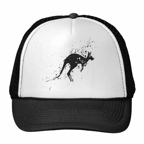

Australia Koala Kangaroo Silhouette Illustration Trucker Hat Baseball Cap Nylon Mesh Hat Cool Children Hat Adjustable Cap