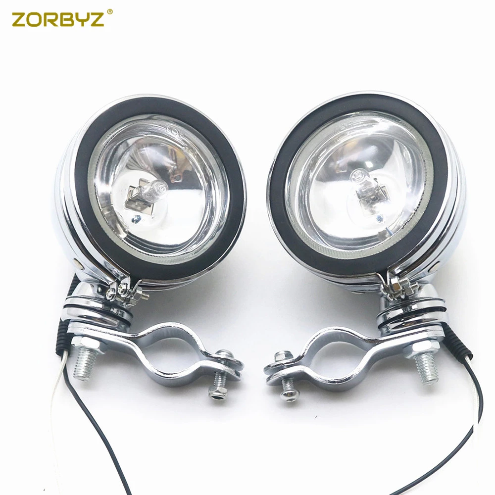 ZORBYZ foco LED para motocicleta, Luz antiniebla con jaula enrollable, barra abrazadera de montaje de tubo para Honda| | - AliExpress