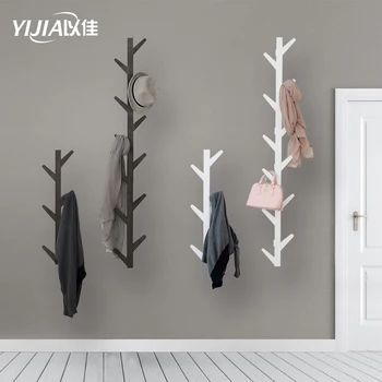 

Three colors Creative coat rack wall bamboo wall hanging living room bedroom decoration hanger