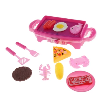 

Kitchen Appliances Toy - Kids Pretend Play Cooking Set Griller Grilling Machine with Simulation Food and Kitchen Utensils