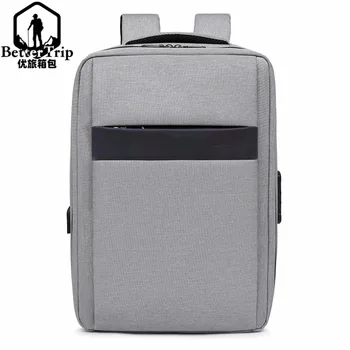 

High capacity Men backpack usb charging Anti-theft backpack password waterproof Business computer Bag travel backpack