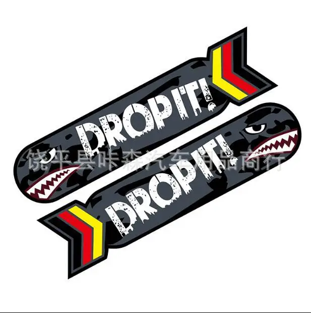 Акула бомба мотоцикл наклейки окклюзии царапины для автомобиля царапины на теле персонализированные и креативные Светоотражающие Водонепроницаемые цветы Sti