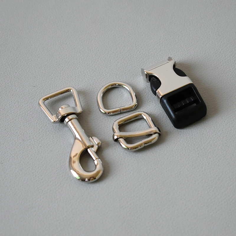 

100set15mm <metal buckle+ pulling buckle+D ring+metal dog clasp/set>Metal Adjustable Buckle Suitcase Ribbon Slip Buckle Hardware