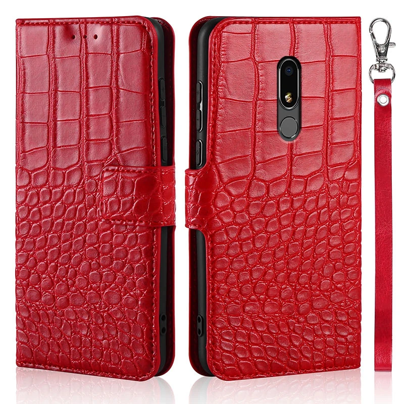 best meizu phone case Flip Phone Case for Meizu M8 Lite Cover Original Crocodile Texture Leather Coque Wallet Capa With Strap Card Holder best meizu phone case