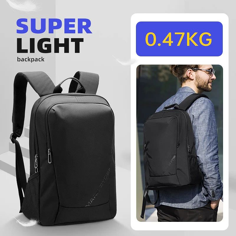 Mark Ryden 2021 New Raincoat Male Bag 15.6 Inch Laptop Water Repellent Men Backpack Black Multifunction Ultralight Business Bag