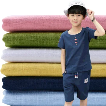 

Cotton imitation linen bamboo slub wash fabric spring and summer girls' thin shirt dress fabrics