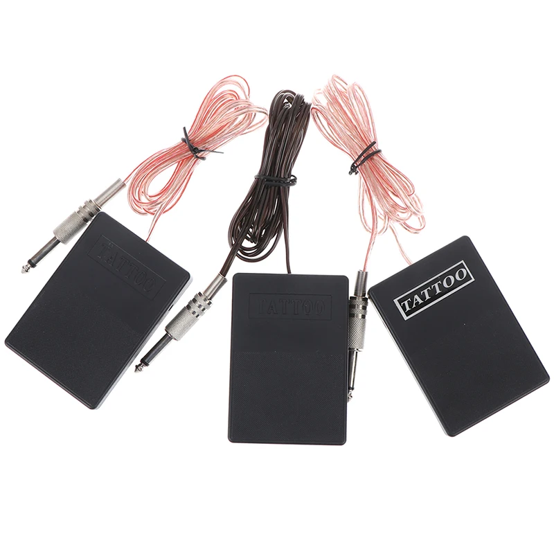 1PCS Black Plastic Tattoo Foot Pedal Switch Pedal Compact Tattoo Machine Accessory Anti Slip Foot Tattoos Pedal Tools