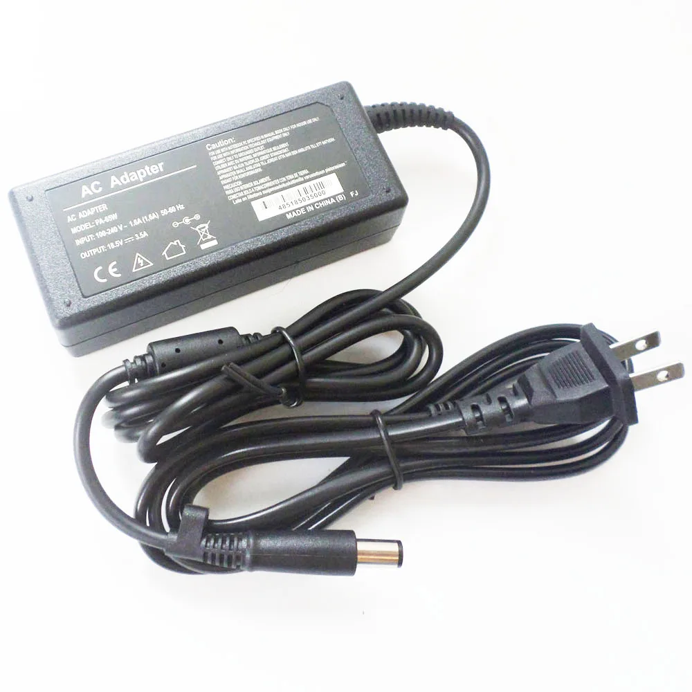 

65W AC Adapter Battery Charger Power Supply Cord For HP Pavilion dv3 dv4 dv5 dv6 dv7 G50 G51 G52 G60 G61 G62 18.5V 3.5A Notebook