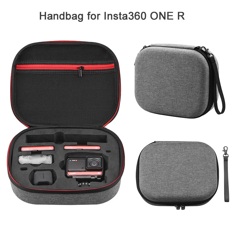 REOUG Portable Camera Storage Bag Small Size Protection Carrying Bags for Insta360 ONE R Camera Accessories 