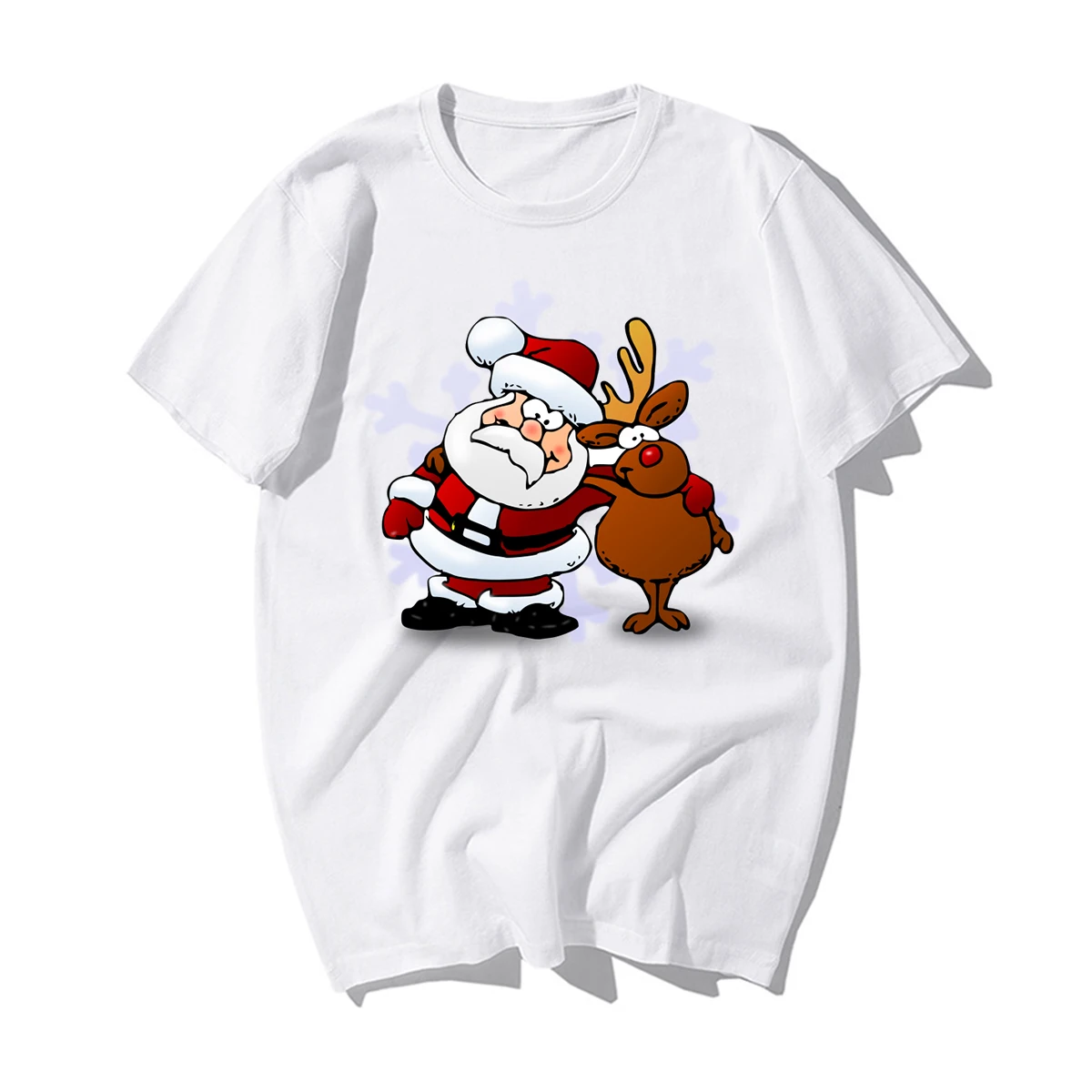 Забавные веселые футболки с рождественским узором, мужские Новые повседневные хлопковые футболки с оленями, Санта Клаусом, рождественской елкой, мужские рождественские подарки на год - Цвет: BZ250
