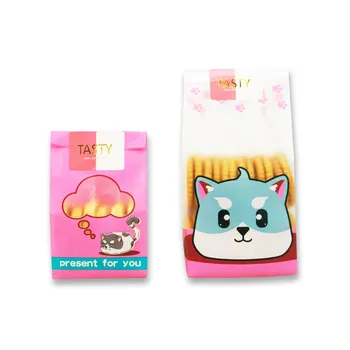 

50 Pcs Cute Cartoon Pink Cat Plastic Bag Birthday Party Gift Packaging Wedding Decoration Biscuit Baking Tool Bags