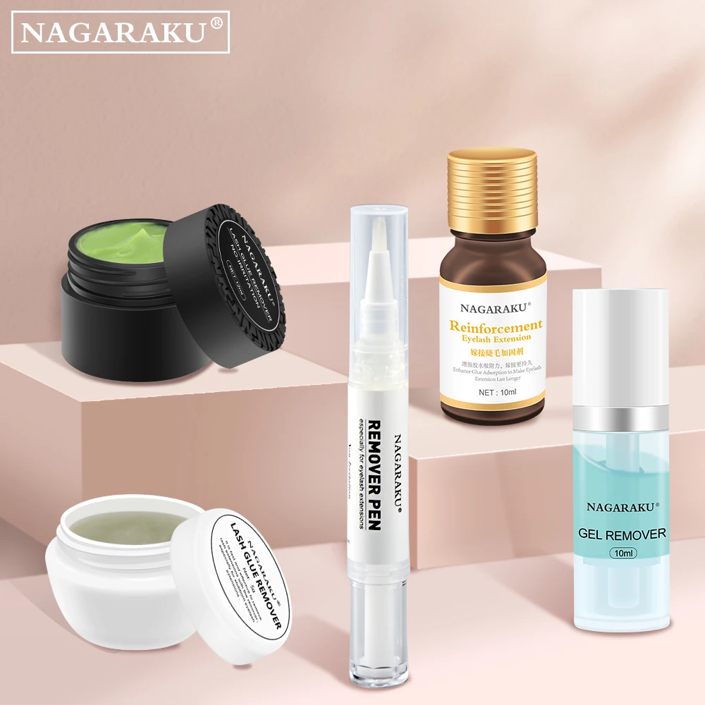 NAGARAKU Professional Eyelashes Glue Remover Fast Cleaning and Safe Mild Jelly Make up Gel Eyelash Extension Tools | Красота и