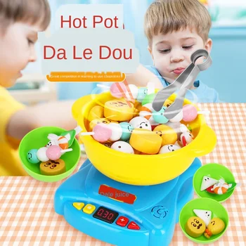 

Baby hot pot play house toy children’s kitchen play toy puzzle chopsticks learn to cook play house