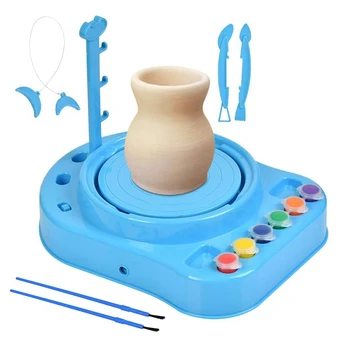 

Clay Pottery Wheel Craft Kit Ceramic Machine Without Clay for Kids and Beginners