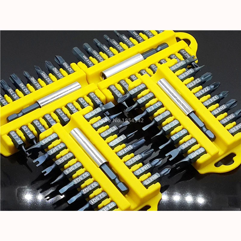 Screwdriver Bits Star-Bit-Set Magnetic-Holder Tamper-Proof Torx Security Hex 17pcs