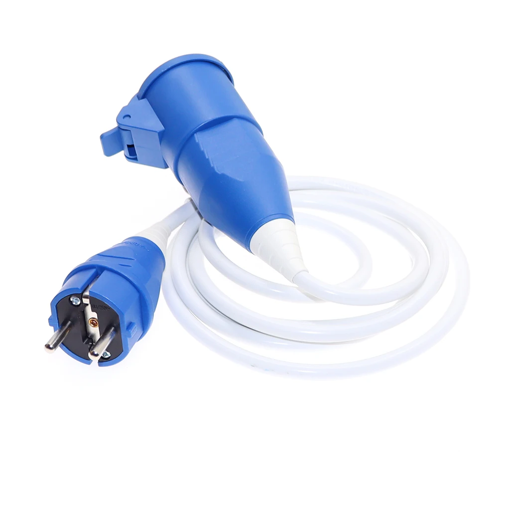 Cavo Prolunga Di Alimentazione Schuko Maschio Angolato / Femmina - Foto 3