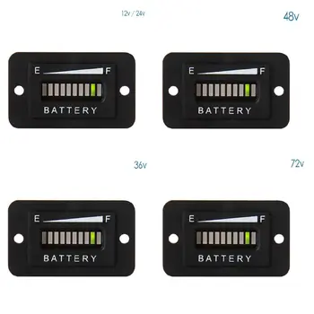 comprar Indicador Do Calibre De Combustível Da Bateria Led 12-24 V 36 V 48 V 72 V Para Carrinhos De Golfe Dos Elevadores Da Forquilha