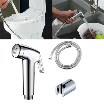 

Toilet Bathroom Handheld Diaper Sprayer Shower Bidet Sprayer Hose Holder Toilet Hand Bidet Faucet Bathroom Bidet Shower Sprayer