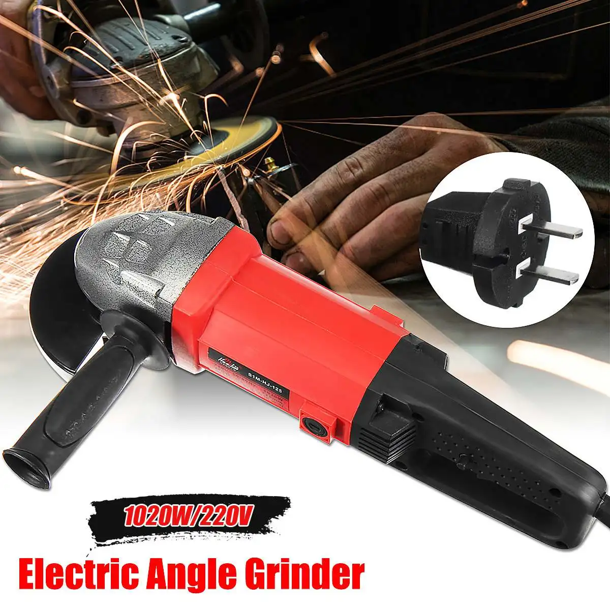 

Doersupp 1020W 220V Tool Electric Angle Grinder Power Tools cutting Machine Electric Tool for Grinding of Metal Woodworking