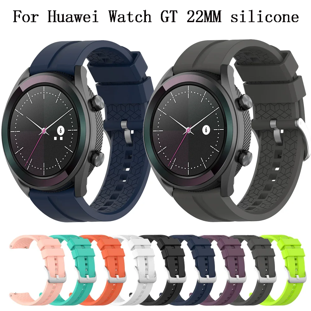 22 мм мягкий силиконовый ремешок для часов Huawei watch GT спортивный сменный Браслет