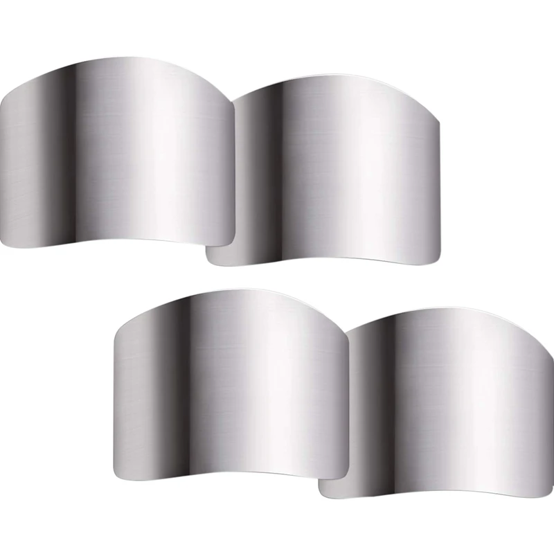 4 Pack Stainless Steel Finger Guard Protector Safe Knives Chop Slice Kitchen Tool For Dicing and Slicing in Ki | Дом и сад