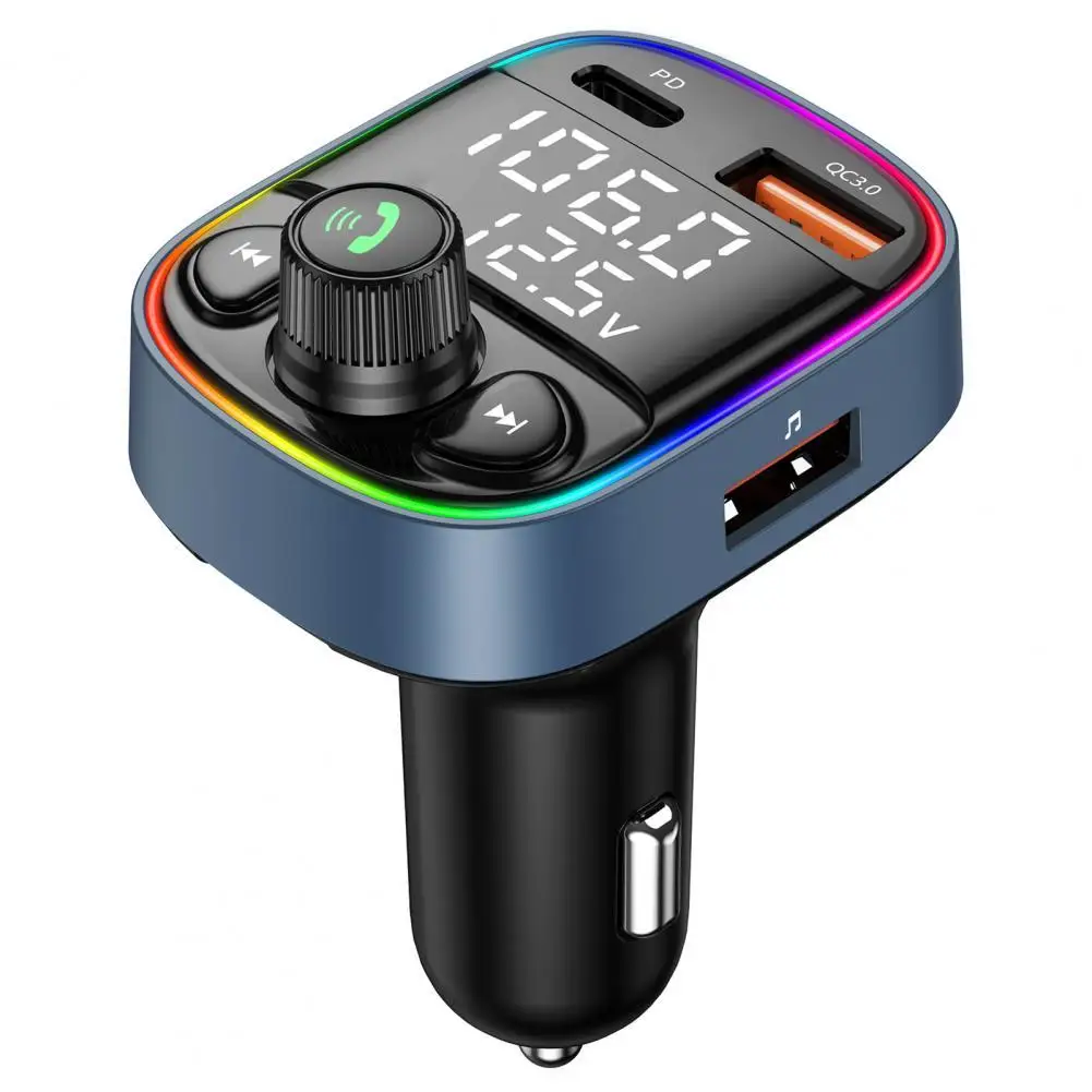 Автомобильный FM-передатчик QC3.0 Bluetooth-совместимый 5 0 USB Автомобильное зарядное
